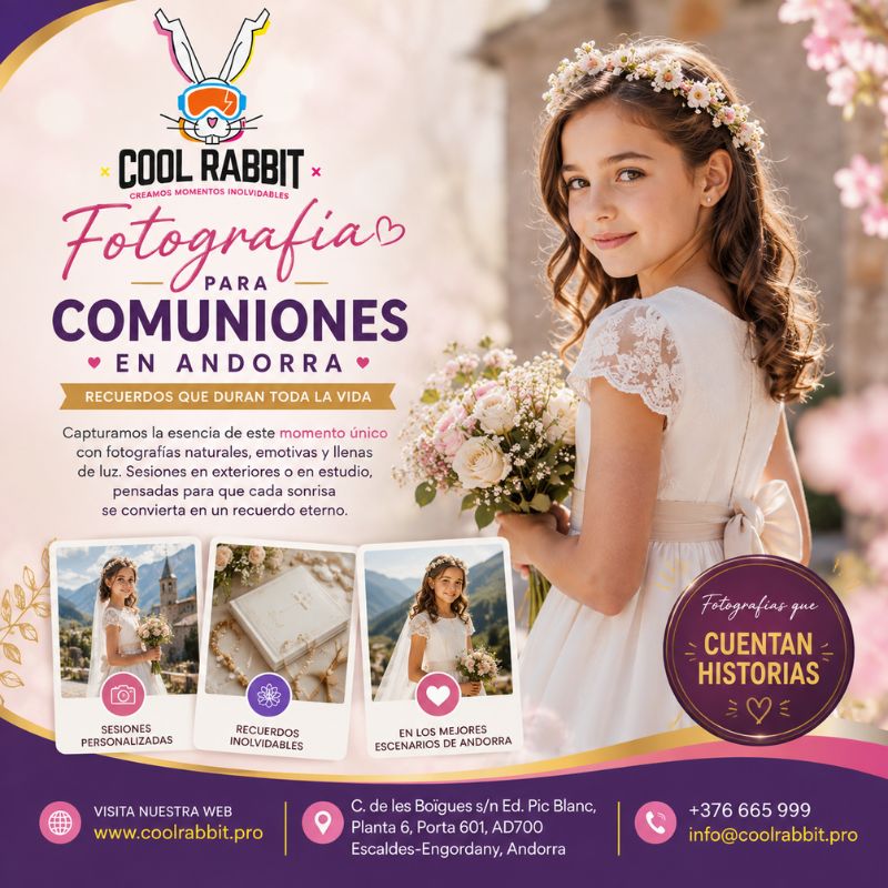 Fotografía para Comuniones en Andorra: Reportajes Profesionales y Creativos